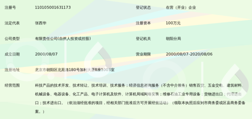 北京西华昂立技术开发有限责任公司